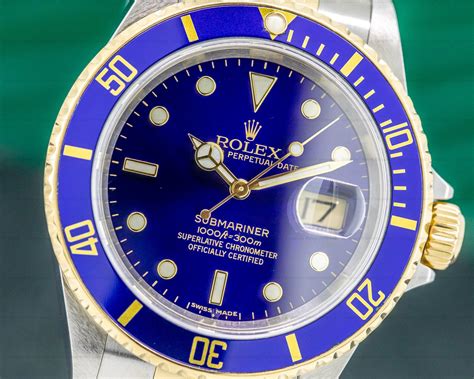 rolex submariner 16613 blue dial